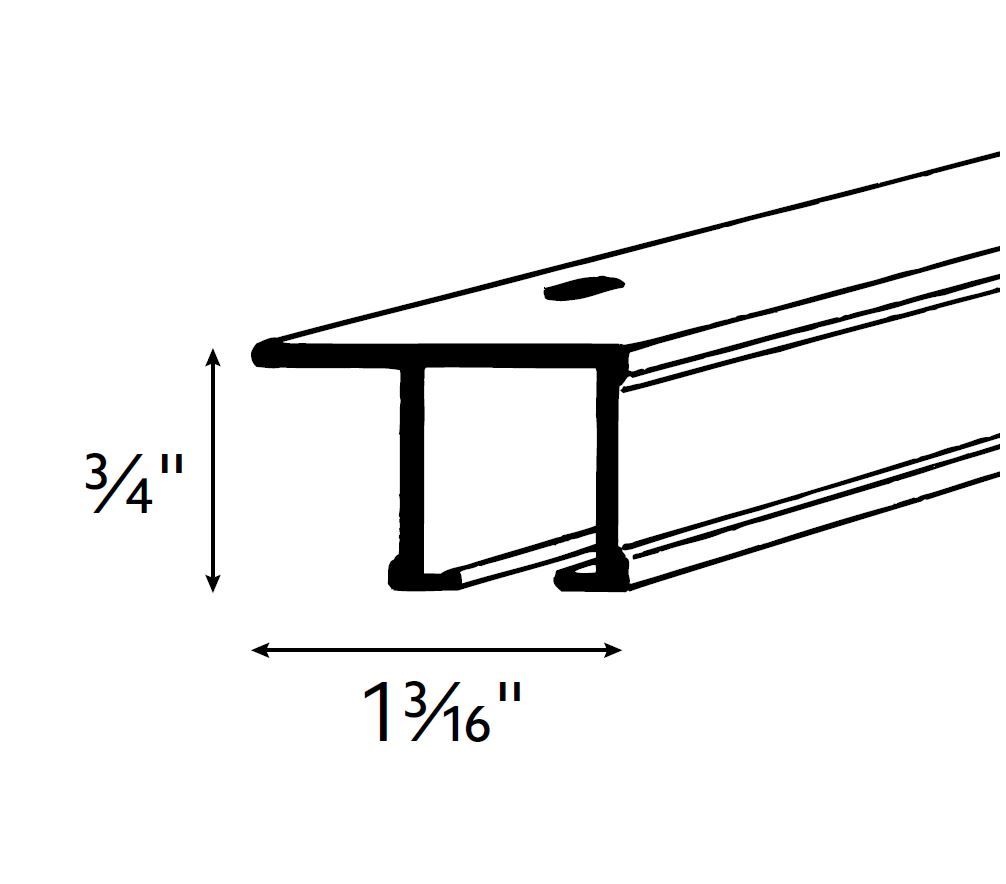 Kirsch 94004 Curtain Track Channel