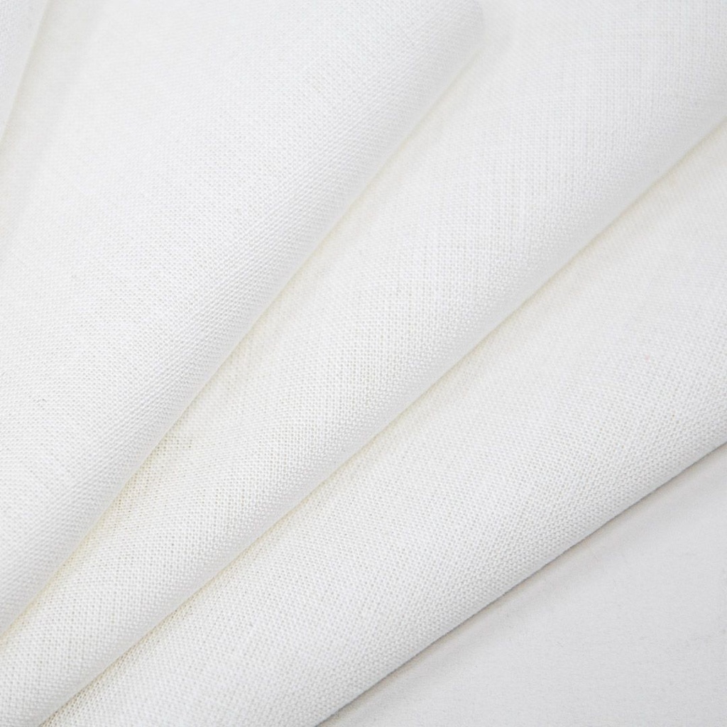 Muslin Bleached White, 12'- 39'6" wide, FR