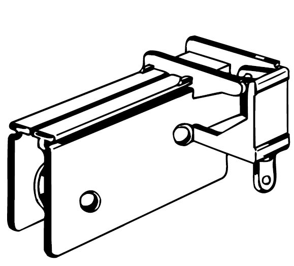 Kirsch 94001 Split Draw End Pulley