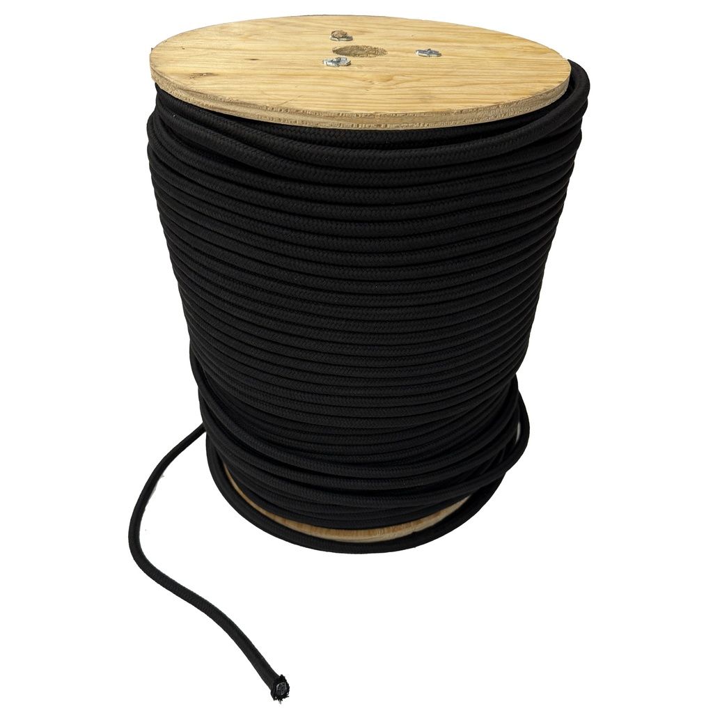 DuraStrength Rigging Rope 5/16” (Black) | S&K Theatrical Draperies